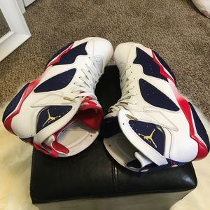 Size 13 Retro Jordan 7 Olympics
